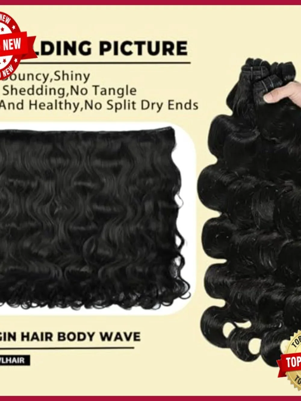4 Bundles 18-24 Inch Body Wave Brazilian Virgin Hair Extensions